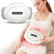 Abdominal Massager with 3 Vibration Massage Modes，Intelligent Auxiliary Heating，Massagers for Back Pain Relief，Slimming Belt for Promote Digestion White In Australia - Darrahopens