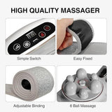 Abdominal Massager with 3 Vibration Massage Modes，Intelligent Auxiliary Heating，Massagers for Back Pain Relief，Slimming Belt for Promote Digestion White