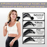 erchangeable heads for relieving muscle pain in the back/neck/shoulders/waist/arms/legs/and feet - Blue - Size 34cm*25*5cm
