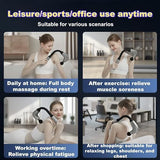 erchangeable heads for relieving muscle pain in the back/neck/shoulders/waist/arms/legs/and feet - Blue - Size 34cm*25*5cm