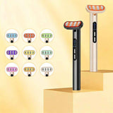 LED Facial Wand Neck Massager Red Light Therapy Beauty Device Skincare Tool - Black - Size 167mm In Australia - Darrahopens