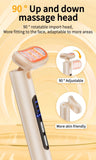 LED Facial Wand Neck Massager Red Light Therapy Beauty Device Skincare Tool - Black - Size 167mm