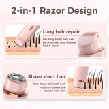 Bikini Trimmer for Women, 2 in 1 Electric Razors for Women, IPX7 Waterproof, USB Rechargeable Wet and Dry Shaver, Suitable for Hair Removal All Over The Body In Australia - Darrahopens
