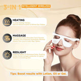 Under Eye Red Light Therapy Glasses, Eye Massager Devices for Relieve Eye Bag, Reducing Dark Circles and Puffiness, Smoothing Fine Lines with Microcurrent, Red-Light & Heat & Mood & Sleep Enhancement In Australia - Darrahopens