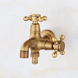 Antique Brass Faucet for Garden Hose, Fence, Bathroom & Outdoor Use – Durable and Stylish Faucet Accessory, Perfect for Home and Gardening - Bronze - Size All-in-One Spray Gun Kit In Australia - Darrahopens