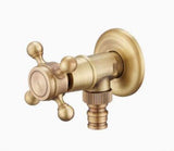 Antique Brass Faucet for Garden Hose, Fence, Bathroom & Outdoor Use – Durable and Stylish Faucet Accessory, Perfect for Home and Gardening - Bronze - Size All-in-One Spray Gun Kit