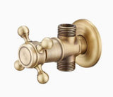 Antique Brass Faucet for Garden Hose, Fence, Bathroom & Outdoor Use – Durable and Stylish Faucet Accessory, Perfect for Home and Gardening - Bronze - Size All-in-One Spray Gun Kit