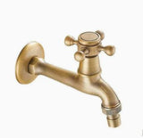 Antique Brass Faucet for Garden Hose, Fence, Bathroom & Outdoor Use – Durable and Stylish Faucet Accessory, Perfect for Home and Gardening - Bronze - Size All-in-One Spray Gun Kit