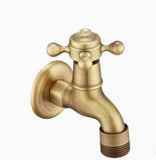 Darrahopens Home & Garden > Bathroom Accessories > Toilet & Bidet Accessories Antique Brass Faucet for Garden Hose, Fence, Bathroom & Outdoor Use – Durable and Stylish Faucet Accessory, Perfect for Home and Gardening - Bronze - Size Split Spray Gun Kit In Australia - Darrahopens