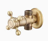 Darrahopens Home & Garden > Bathroom Accessories > Toilet & Bidet Accessories Antique Brass Faucet for Garden Hose, Fence, Bathroom & Outdoor Use – Durable and Stylish Faucet Accessory, Perfect for Home and Gardening - Bronze - Size Split Spray Gun Kit In Australia - Darrahopens