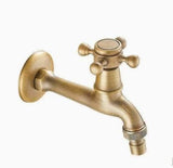 Darrahopens Home & Garden > Bathroom Accessories > Toilet & Bidet Accessories Antique Brass Faucet for Garden Hose, Fence, Bathroom & Outdoor Use – Durable and Stylish Faucet Accessory, Perfect for Home and Gardening - Bronze - Size Split Spray Gun Kit In Australia - Darrahopens