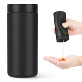 Silicone Dish Soap Dispenser, Reusable Dish Soap Bottle, Refillable Dish Soap Squeeze Bottle, 240ml/8oz Dishwashing Liquid Dispenser, Portable Hand Soap Bottle for Kitchen Sink - Black - Size 14cm In Australia - Darrahopens
