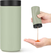 Silicone Dish Soap Dispenser, Reusable Dish Soap Bottle, Refillable Dish Soap Squeeze Bottle, 240ml/8oz Dishwashing Liquid Dispenser, Portable Hand Soap Bottle for Kitchen Sink - Light Green - Size 14cm In Australia - Darrahopens