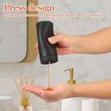 Silicone Dish Soap Dispenser, Reusable Dish Soap Bottle, Refillable Dish Soap Squeeze Bottle, 240ml/8oz Dishwashing Liquid Dispenser, Portable Hand Soap Bottle for Kitchen Sink - Light Green - Size 14cm