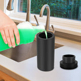 Silicone Dish Soap Dispenser, Reusable Dish Soap Bottle, Refillable Dish Soap Squeeze Bottle, 240ml/8oz Dishwashing Liquid Dispenser, Portable Hand Soap Bottle for Kitchen Sink - White - Size 14cm