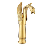 Swan-Shaped Single-Handle Single-Hole Vessel Faucet – Deck-Mounted Bathroom Sink Faucet, Tall Model, Elegant Vanity Faucet - Rose Gold - Size 33cm In Australia - Darrahopens