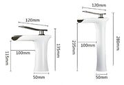 Darrahopens Home & Garden > Bathroom Accessories > Toilet & Bidet Accessories Basin Hot and Cold Water Faucet, Waterfall Type Water Outlet, Antique Brushed Finish – Vintage Bathroom Sink Faucet - Gray - Size 280mm In Australia - Darrahopens