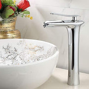 Darrahopens Home & Garden > Bathroom Accessories > Toilet & Bidet Accessories Basin Hot and Cold Water Faucet, Waterfall Type Water Outlet, Antique Brushed Finish – Vintage Bathroom Sink Faucet - Silver - Size 280mm In Australia - Darrahopens