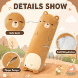 Long-Shaped Pillow Plush Pillow Hugging Pillow Soft Pillow Sleeping Pillow Gift - Blue - Size 33in In Australia - Darrahopens