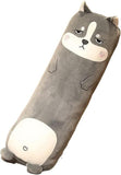 Long-Shaped Pillow Plush Pillow Hugging Pillow Soft Pillow Sleeping Pillow Gift - Gray - Size 33in In Australia - Darrahopens