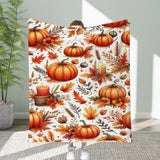 Halloween Throw Blanket Cozy Microfiber Blanket Soft Flannel Throw Festive Home Pumpkin - White-Yellow - Size 150cm*200cm In Australia - Darrahopens