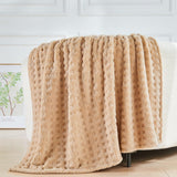 Updated Grey Throw Blanket for Couch and Bed- Super Soft and Warm 3D Checkered Fluffy Fuzzy Fleece Blanket, Luxurious Plush Cozy Blanket for Room Decor Spring - Brown - Size 180cm*200cm In Australia - Darrahopens