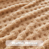 Updated Grey Throw Blanket for Couch and Bed- Super Soft and Warm 3D Checkered Fluffy Fuzzy Fleece Blanket, Luxurious Plush Cozy Blanket for Room Decor Spring - Brown - Size 200cm*230cm In Australia - Darrahopens