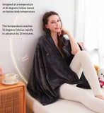 Portable Electric Blanket Heated Throw Low Voltage Blanket Camping Heater Car