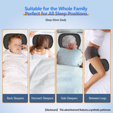 Ear Piercing Hole Pillows Side Sleeper Pillow with an Ear Hole for CNH Side Sleepers and Ear Inflammation Pressure Sores, Adjustable Cotton and Polyester Curved Side Pillow - White - Size 44cm*32cm