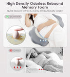 Pregnancy Pillows for Sleeping, Memory Foam Maternity Pillow Support for Back Belly HIPS, Adjustable Travel Wedge Pillow for Pregnant Women, Side Sleeping Pregnant Pillows with Velvet Cover - Pink - Size 31.5in*15in
