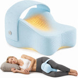 Side Sleeper Knee Pillow Hip Pain Relief Sciatica Pain Relief Ergonomic Leg - Blue - Size 35cm*25cm*16cm In Australia - Darrahopens