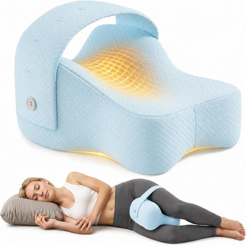 Side Sleeper Knee Pillow Hip Pain Relief Sciatica Pain Relief Ergonomic Leg - Blue - Size 35cm*25cm*16cm In Australia - Darrahopens