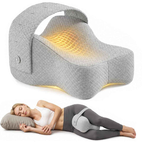 Side Sleeper Knee Pillow Hip Pain Relief Sciatica Pain Relief Ergonomic Leg - Light Gray - Size 35cm*25cm*16cm In Australia - Darrahopens