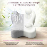 Side Sleeper Knee Pillow Hip Pain Relief Sciatica Pain Relief Ergonomic Leg - Light Gray - Size 35cm*25cm*16cm In Australia - Darrahopens
