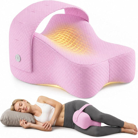 Side Sleeper Knee Pillow Hip Pain Relief Sciatica Pain Relief Ergonomic Leg - Pink - Size 35cm*25cm*16cm In Australia - Darrahopens