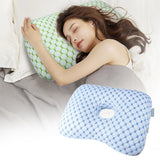 Ear Piercing Pillow for Side Sleepers with an Ear Hole for CNH and Ear Pain Ear Inflammation Pressure Sores, Washable and Adjustable Ear Guard Pillow - Pearl Gray - Size 15.35*11.02in