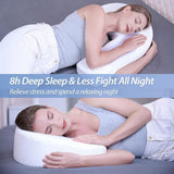 Side Sleeper Pillow with Arm Hole, Ergonomic Memory Foam Arm Pillow for Shoulder Comfort, Side Sleeping Support for Neck and Back, Removable Washable Cover, for Side  Sleepers - Gray - Size 58cm*43cm In Australia - Darrahopens