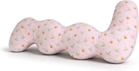 Long Rectangular Leg Pillow for Side Sleeping, Breathable Summer Cushion with Removable Washable Cover, Slim Lightweight Support Pillow for Bed Sofa Couch Travel Use - Pink - Size 100cm In Australia - Darrahopens