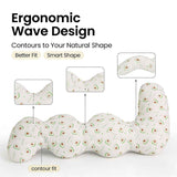Long Rectangular Leg Pillow for Side Sleeping, Breathable Summer Cushion with Removable Washable Cover, Slim Lightweight Support Pillow for Bed Sofa Couch Travel Use - White - Size 130cm In Australia - Darrahopens