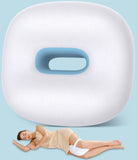 Side Sleeper Knee Pillow, Memory Foam Leg Pillow, Ergonomic Between Leg Pillow Eases Back Hip Pain, Spine Alignment Sciatica Relief, Knee Pillow with Ice Silk Cover and Elastic Strap - White - Size 10in*9in In Australia - Darrahopens