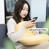 Soft and Comfortable Cat Belly Pillow Home Memory Foam Pillow Cervical Deep Sleep Memory Pillow High Pillow - Pink - Size 55 * 35 * 11cm