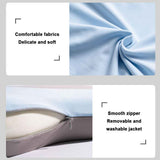 Soft and Comfortable Cat Belly Pillow Home Memory Foam Pillow Cervical Deep Sleep Memory Pillow High Pillow - Sky Blue - Size 55 * 35 * 11cm In Australia - Darrahopens