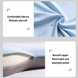 Soft and Comfortable Cat Belly Pillow Home Memory Foam Pillow Cervical Deep Sleep Memory Pillow High Pillow - Twill Patchwork - Size 55 * 35 * 11cm
