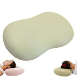12.5*7.8*3.5inch Ice Silk Neck Support Pillow,Soft Ergonomic Memory Foam Pillow for Side Sleeper,Slow Rebound Head Neck Pillow with Washable Cover - Green - Size 12.5*7.8*3.5inch