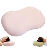 12.5*7.8*3.5inch Ice Silk Neck Support Pillow,Soft Ergonomic Memory Foam Pillow for Side Sleeper,Slow Rebound Head Neck Pillow with Washable Cover - Pink - Size 12.5*7.8*3.5inch