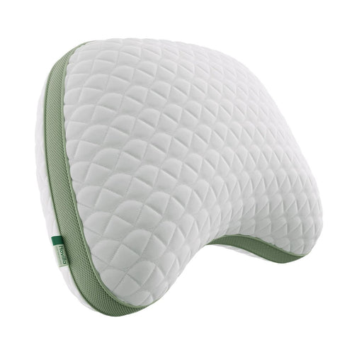 Tencel Side Sleeper Pillow for Neck and Shoulder Pain, Curved Crescent Design with Adjustable Shredded Memory Foam, Silk-Like Soft Cover for Face & Hair Care, Queen In Australia - Darrahopens