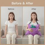 Hysterectomy Recovery Pillow with 2 Pocket for Abdominal Surgery, Hysterectomy Recovery Must Haves Essentials Abdominal Pillow Post Surgery Gifts for Women - Purple - Size 21.5in*18.5in*14.5in In Australia - Darrahopens