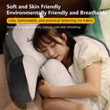 Reading Pillow for Kid Or Adult Large Back Pillow for Sitting Up in Bed Detachable Neck Roll with Arms Large Bed Rest Pillow Back Pillow for Sitting in Bed Watching TV Reading - Green - Size 70*50CM