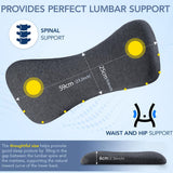 Lumbar Support Pillow for Sleeping Memory Foam Lumbar Pillow for Lower Back Pain Relief Back Support Pillow for Side,Back and Stomach Sleepers-Bed Wedge Bolster Pillow Bed Rest Pillow(Gray)