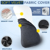 Lumbar Support Pillow for Sleeping Memory Foam Lumbar Pillow for Lower Back Pain Relief Back Support Pillow for Side,Back and Stomach Sleepers-Bed Wedge Bolster Pillow Bed Rest Pillow(Gray) In Australia - Darrahopens